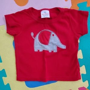 Hanna Andersson organic elephant shirt, size 60